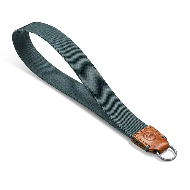 Leica Wrist Strap, fabric/leather Cognac/Petrol 